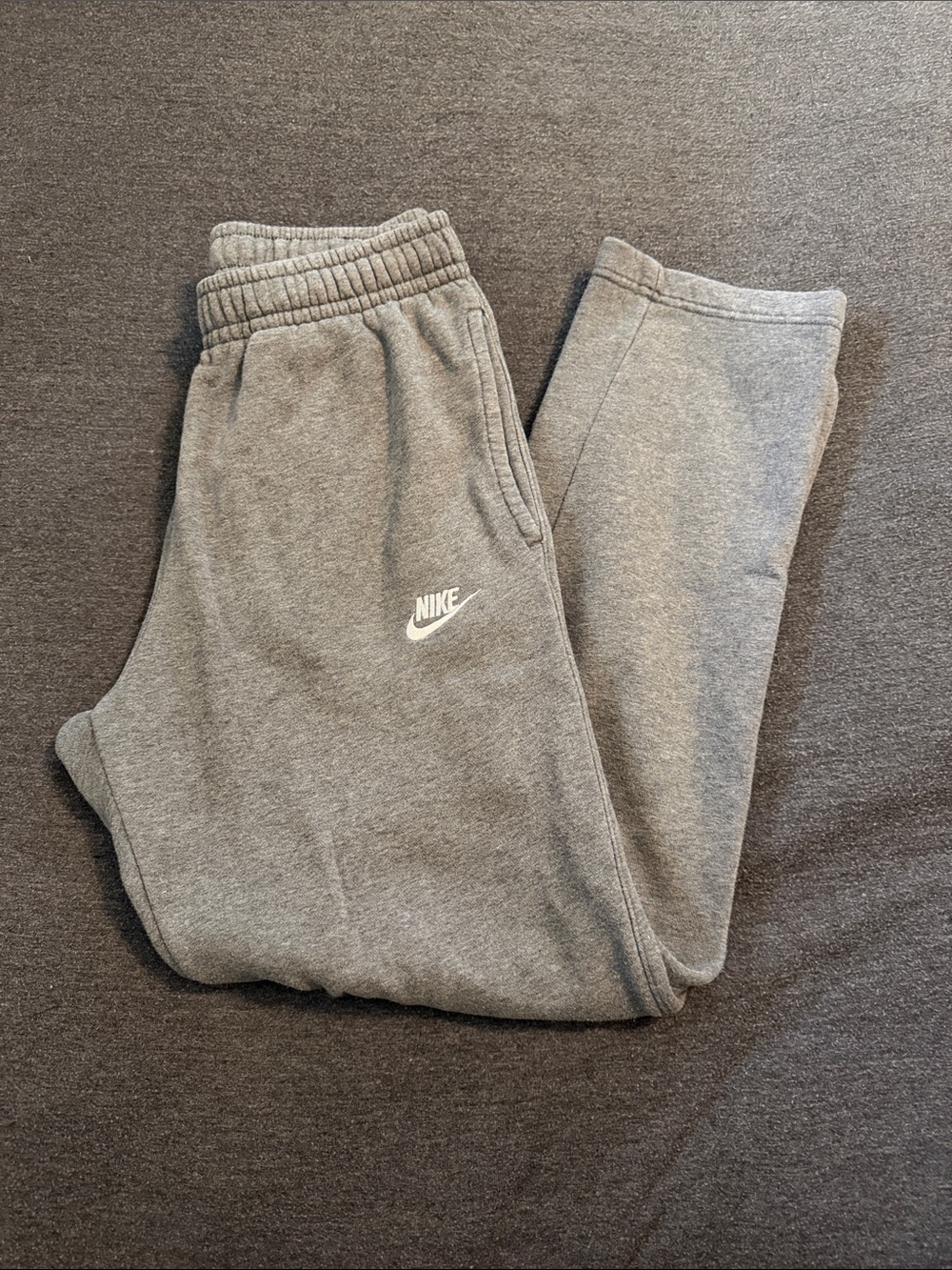 Nike Gray Logo Fleece Joggers